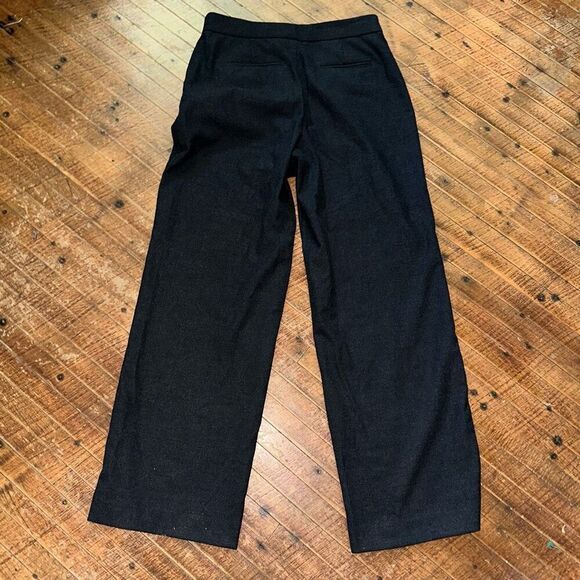 Ann Taylor wide leg business casual  black minimalist slacks - Picture 3 of 3